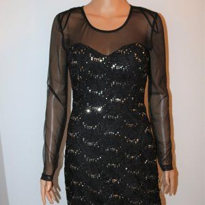 City Triangles Cocktail Sequin Dress